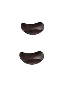 Plastic Fruit Plate, Geometric Shaped Wood Grain Fruit Plate For Living Room, Home Use Snack Dry Fruit Display, Vintage Tea Art Dessert Tray - Brown - View 12