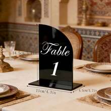 OUTANA Acrylic Detachable Table Number Plate, Minimalist Design, Suitable For Business Hotels, Birthday Parties, Restaurants, Meetings, Weddings, Exhibitions, Table Identification - BJ3063 - View 16