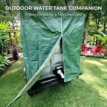 1pc 1000L IBC Tote Tank Cover, Outdoor Water Container Sun Protection, Waterproof Fit For 275 Gallon IBC Tote Tank - Multicolor - View 3