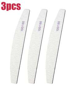 Bộ 100/180 dũa móng tay bằng gỗ hai mặt có thể tái sử dụng, 1/3/5/10/20 chiếc, thích hợp cho móng tự nhiên và chăm sóc móng, sử dụng tại nhà và salon, dụng cụ làm móng nghệ thuật, đồ dùng làm móng cho mùa tựu trường. - Màu Xám nhạt - Xem 23