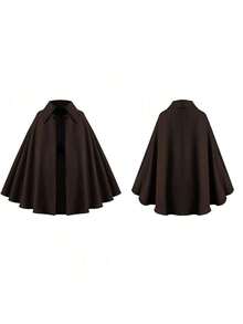 Men Cosplay Clothing - 24GZ001 Short Cape (4014 Burgundy) - View 4