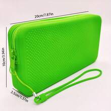 Silicone Chain Cosmetic Bag, Phone Bag, Beach Bag, Handheld Bag, Personal Item Tote Bag, Soft Storage Pouch, Key & Coin Purse - Multicolor - View 7