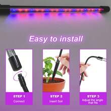 USB LED植物生长灯，红蓝LED灯，带调光定时功能，只需插入土壤即可轻松养护植物。 - 2PCS - 查看 4