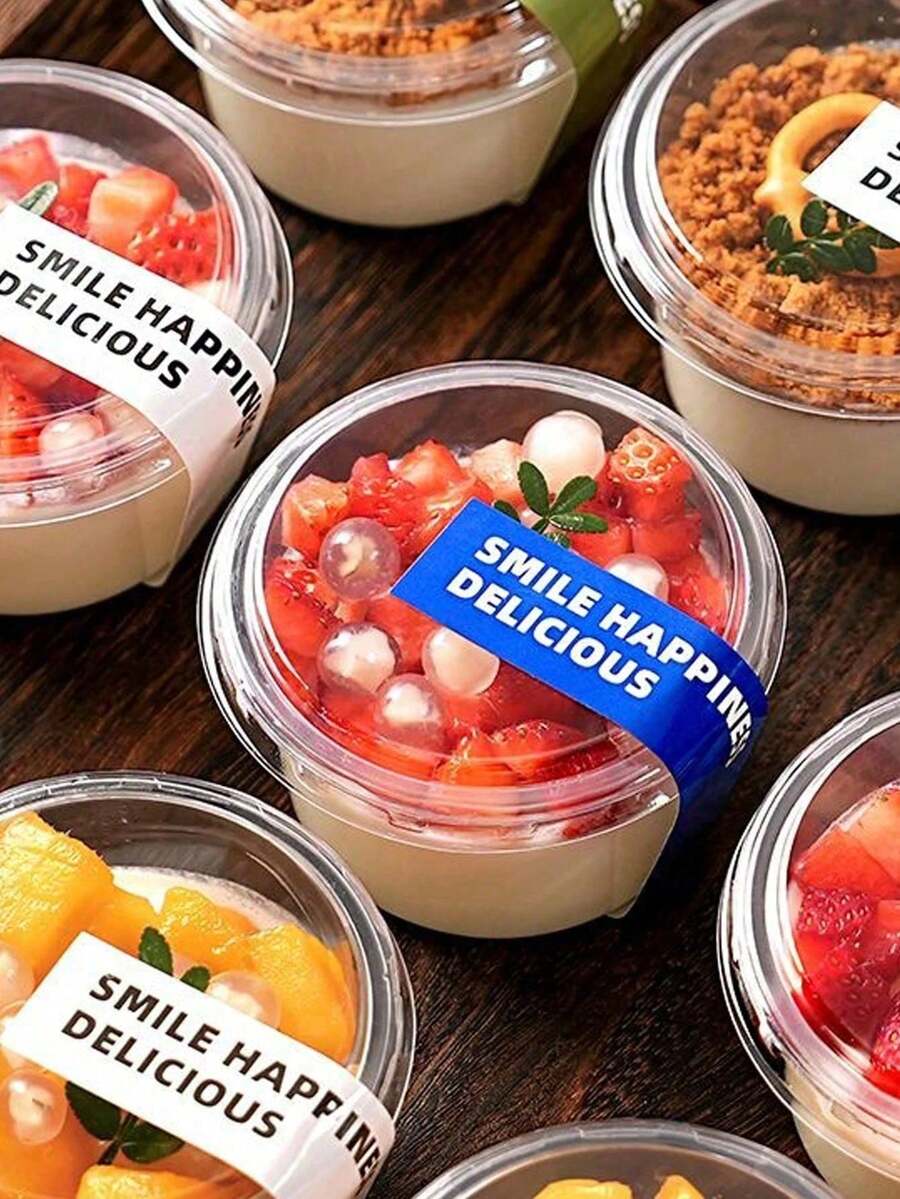 Bộ 10/20/30 cốc bánh tái sử dụng (có nắp), cốc sữa chua lạnh, cốc pudding dừa, cốc yến mạch (có nắp), cốc tráng miệng chống sốc, cốc sữa chua bền chống nứt, hộp bánh kem, cốc tráng miệng trong suốt, hộp bánh trong suốt, thích hợp cho bánh trái cây, mousse và kem, bát trái cây, hộp đựng mousse, bộ đồ ăn thời trang, dụng cụ tráng miệng hiện đại, cốc nhẹ, nhựa bền, hộp đựng tráng miệng, làm bánh tại nhà, phục vụ tiệc. - Màu trong suốt - Xem 1