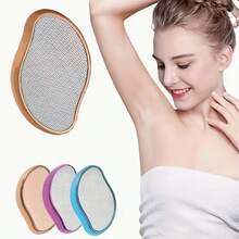 Dụng cụ tẩy lông bằng pha lê, phù hợp cho cả nam và nữ - Loại bỏ chai sần không đau, có thể tái sử dụng và chống thấm nước, có các màu xanh dương, vàng và bạc, được thiết kế để làm mịn da lưng, cánh tay và chân. | Dùng để cạo râu - Dụng cụ tẩy lông được nâng cấp. Lựa chọn quà tặng lý tưởng, có thể dùng làm quà tặng Ngày của Mẹ. - Mô hình nâng cấp - Xem 2