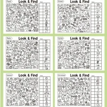 Kids Look And Find Activity Book, Fun Search & Find Puzzle Game Book, Early Education Coloring Book To Improve Children's Observation And Concentration, Interactive Learning Book For Toddlers - Multicolor - View 7