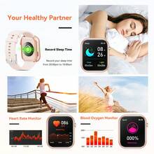 Smart Watch Features Wireless Calling/Dialing Capabilities, Multiple Sports Modes, Sms Notifications, Message Alerts, And App Notifications. It Supports Ios And Android Systems, Functions As A Fitness Tracker, Allows For Wallpaper Changes, Provides Health Monitoring, Boasts A Modern Watch Design, And Supports Wireless Connectivity. A Must-Have For Stylish Men And Women. - Pink - View 7