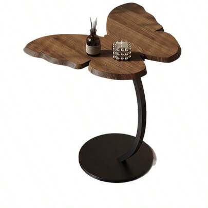 1 chiếc bàn phụ/bàn trà bằng gỗ, thiết kế nghệ thuật với khung thép carbon, chắc chắn và ổn định, phù hợp cho nhà ở, phòng khách, ban công, phòng ngủ, một món quà đặc biệt dành cho bạn bè.