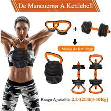Exercise Kit Dumbbells Weights Straight Bar, 10 Kg, Adjustable - Orange - View 11