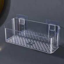 1pc Transparent Wall-Mounted Kitchen Spice Rack, No Drilling Needed Onion Ginger Garlic Storage Rack, Seasoning Compartment Storage Basket, Bathroom Multi-Function Compartment Storage Box For Cosmetics & Toiletries - Transparent Kitchen Storage Box - View 12