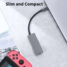 2500Mbps LAN Adapter, 2.5Gbps Ethernet Gigabit Network Card Adapter Driver, Aluminum Alloy Type-C To RJ45 Adapter, 2.4G WiFi Mini Encrypted Receiver, Compatible With PC/Laptop Win7/10/11, Plug And Play No Driver Required - Multicolor - View 4