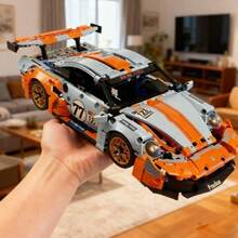 1300pcs Racing Car Building Block Set, Sports Car Model, MOC Building Blocks Toy Car, Home Decor, Adult Assembly Blocks Toy, Suitable For Collection, Perfect Gift For Enthusiasts, Birthday/Valentine's Day Gift - Multicolor - View 4