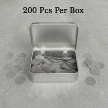 200個/盒，金屬盒裝濾網，錫盒裝便攜式金屬濾網，吸煙者必備 - 煙斗專用濾網！金屬濾網防止灰燼堵塞！ - 200片/盒 - 查看 2