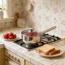 1 Qt Oven  Stainless Steel Saucepan With Straining Lid - Xem 4
