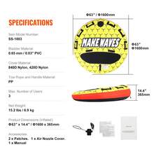 Carrito de kayak - Liegematte-rund para 3 personas - Ver 11