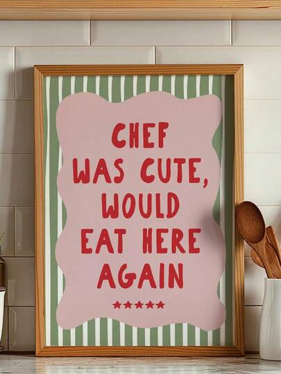 1 tranh, Tranh vải treo tường, Tranh có khung, Đầu bếp dễ thương, Chắc chắn tôi sẽ quay lại nhà hàng này, Trang trí tường bếp màu xanh ngọc, Biển hiệu chủ đề ẩm thực, Trang trí bếp dễ thương, Tranh treo tường bếp phong cách và đẹp mắt, Poster đầu bếp, Poster phong cách cổ điển, Trang trí căn hộ, Trang trí phòng theo phong cách hiện đại, Trang trí tạo cảm giác hưng phấn, Trang trí phòng ký túc xá, Trang trí phòng khách, Trang trí phòng tắm, Trang trí bếp, Trang trí phòng ăn, Trang trí phòng ngủ, Quà tặng, Quà tân gia, Trang trí văn phòng