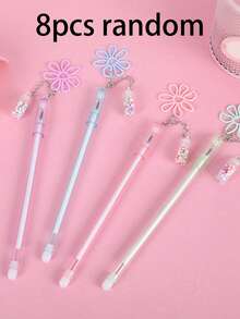 4 chiếc bút bi kiểu dáng chai lọ, màu trung tính, ngòi 0.5mm, viết trơn tru, thích hợp cho mùa tựu trường, văn phòng phẩm, đồ dùng học tập và phần thưởng cho giáo viên. - Bộ - Xem 11