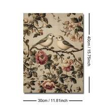 1 bức tranh canvas cổ điển có khung/không khung, họa tiết chim chóc, thực vật, tình yêu, hoa lá, động vật, cặp đôi, lãng mạn, phong cách Cottagecore, tranh treo tường trang trí nhà nông thôn, lối vào, hành lang, tối giản, mộc mạc cho căn hộ, phòng khách, phòng ngủ, trang trí nhà hiện đại. - A - Xem 10