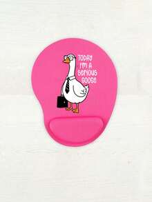 Ergonomic Goose Design Computer Mouse Pad With "Today I'm Serious Goose" Text, Ergonomic EVA Wrist Rest, Non-Slip Memory Foam Mouse Pad, Comfortable Non-Slip Base, Smooth Wrist Support Mouse Pad, Comfortable Desk Pad, Suitable For Gaming, Office, Computer, Laptop, Home Use, Graduation Souvenir, Valentine's Day, Mother's Day, Back To School Perfect Gift - Multicolor - View 15