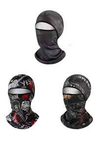 3pcs/1pc Men's Windproof Thermal Balaclava, Multi-Wear, Outdoor Cycling Ski Mask, Fishing Mask, High Elasticity Breathable, Quick Dry, Moisture Wicking Soft, Suitable For Daily Outdoor Activities, Travel, Hiking, Fishing,Summer,Beach,Holiday - Multicolor - View 12