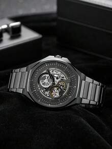 FOSSIL Stainless Steel Everyday Commute Essential Watch, Minimalist & Fashionable BQ2621 - Black - View 2