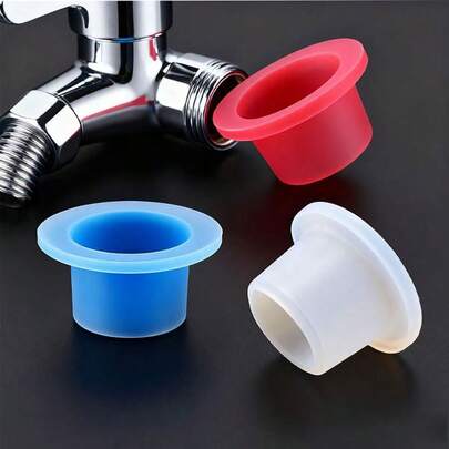 10-20 vòng gioăng silicon, không cần keo dán ống nước, phù hợp với mọi loại vòi 1/2", vòng đệm lắp đặt nhanh, nhiều màu sắc