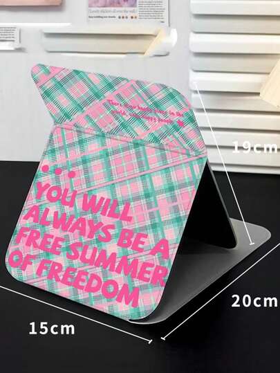 1 Gương trang điểm gấp gọn di động (kích cỡ S & L) với bề mặt HD thân thiện với da và thiết kế đường nét sáng tạo – Lý tưởng cho ký túc xá, văn phòng, nhà và bàn làm việc.