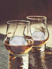 1 pièce Moule à glaçons en silicone 4 cavités, glaçons en forme de crâne, rose, diamant pour whisky - Noir - Voir 7