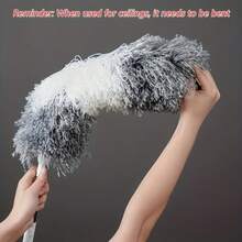 Extendable Telescopic Microfiber Duster Flexible Bendable Head Washable Reusable Hand Cleaning Tool For High Ceiling Fan Furniture Cobweb Car Interior Household Cleaning - Multicolor - View 8