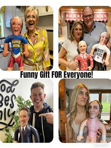 Custom Face Groom/Bride Blow Up Doll Inflatable, Hen Party, Bachelorette, Wedding Favor, Custom Photo Party Supplies, Reusable Cutout For Bridal Shower, Photo Booth Props - Multicolor - View 5