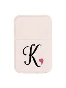 Foldable Portable Makeup Mirror With Black Art Letter Heart Pattern, White Mirror, With Stand, A-Z Letter Makeup Mirror, Travel Mirror, Beauty Product, Desktop Makeup Mirror, Rectangular Desktop Portable Makeup Mirror, Foldable Minimalist Makeup Mirror, Ideal Gift For Women, Mothers And Teachers - Multicolor - View 23