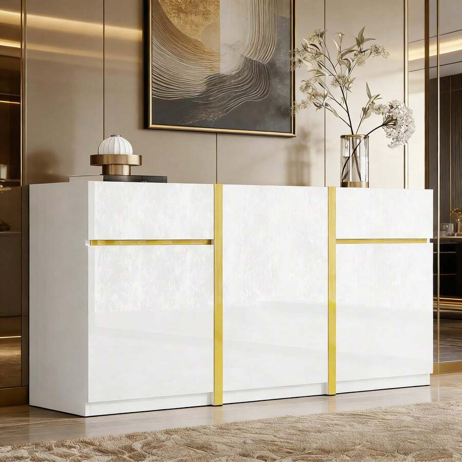 Armadi di Archiviazione - Bianco + MDF + pannello truciolare - Visualizzare 1