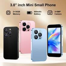 SOYES [ 3-inch ] Mini Smartphone. Connects to Wi-Fi. Download Apps to Watch Videos / Listen to Music / Take Photos, etc. 900mAh Battery. Black / Pink . Spring & Birthday Gift.Mother's Day present. - Rosa - Ver 2