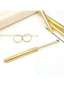 Conjunto de mini colheres de metal para limpeza de ouvidos com chaveiro, sem necessidade de bateria, estéril, ideal para viagens, escola, volta às aulas, item essencial para viagens e para casa, para limpeza de ouvidos. - Multicolorido - Ver 3