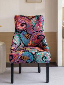 1/4/6pcs Vintage Irregular Chair Cover Set, Removable High Backrest Chair Slipcover, Suitable For Dining Table Chairs, Stools, Nordic Style - YHCGYT05 - View 8