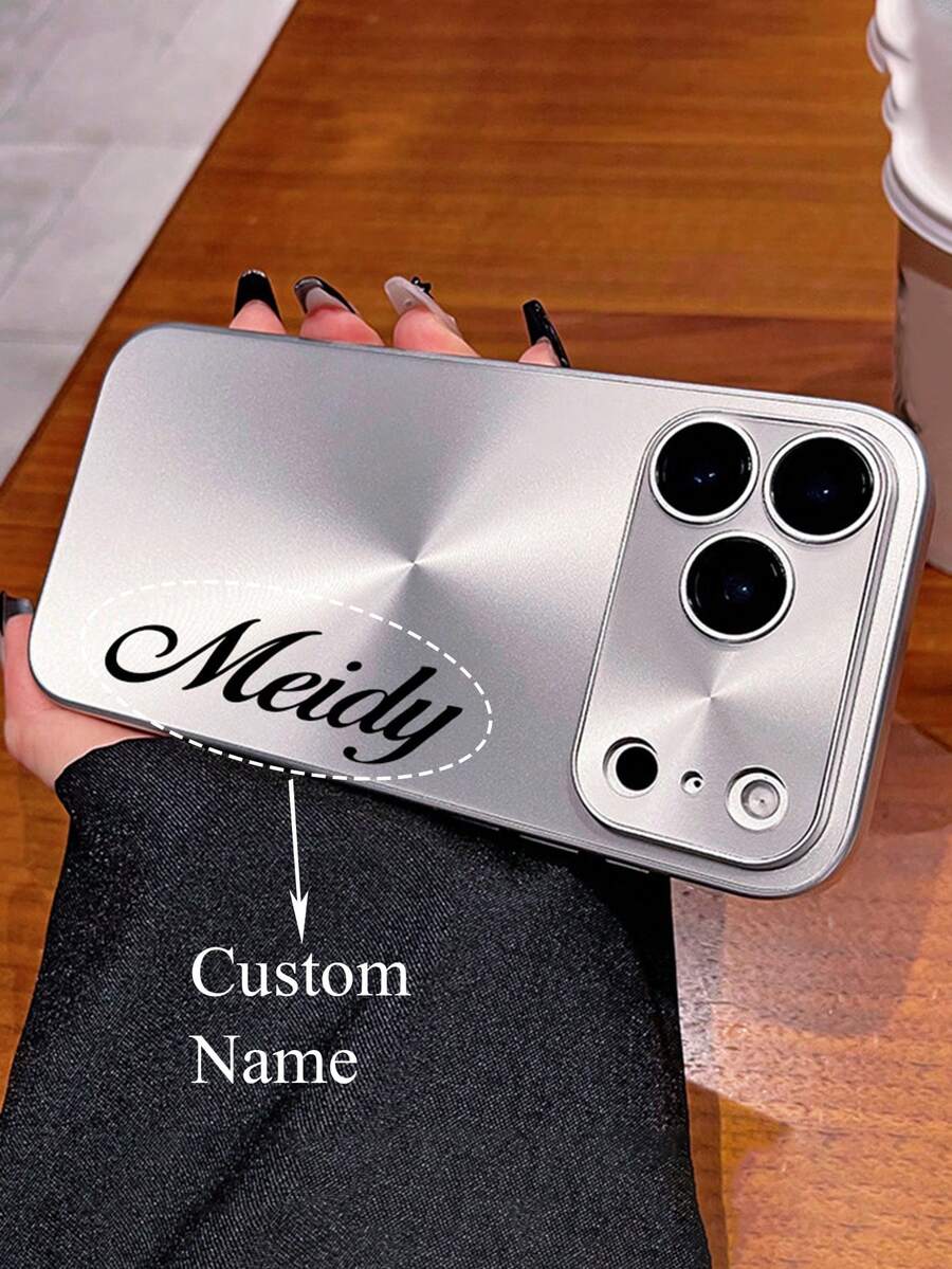 Ốp lưng điện thoại in chữ cái tùy chỉnh theo yêu cầu, họa tiết CD, bảo vệ camera, tương thích với iPhone 17 Pro Max, 16 Pro Max, 15 Pro Max, 14, 13, 12, 11 Pro Max, 16, 15, 14 Plus, 17 Air, chống sốc và bảo vệ mặt sau.