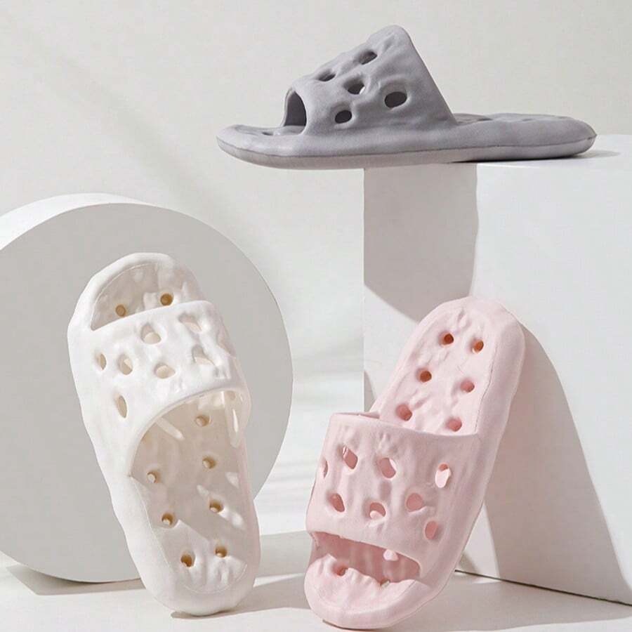 EVA材质拖鞋，防滑防臭，居家卫浴两用，中空透气酒店拖鞋