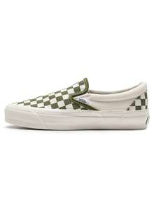 Vans男鞋女鞋Slip-On Reissue 98棋盤格一腳蹬帆布鞋低筒板鞋休閒鞋懶人鞋VN000CSECIB - 綠色 - 查看 2