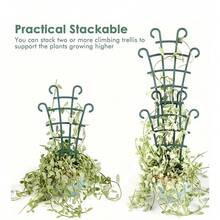 4/8/12 Pcs Stackable Planter Grid, Mini Indoor Plastic Trellis For Climbing Plants, DIY Planter Grid Rack - New Model - View 4