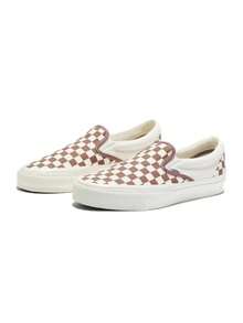 Vans男鞋女鞋Slip-On Reissue 98棋盤格一腳蹬帆布鞋低筒板鞋休閒鞋懶人鞋 - 棕色 - 查看 2