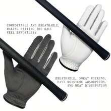 Găng tay golf chuyên nghiệp dành cho nam, tay trái, thoáng khí và bền bỉ, tăng cường độ bám, linh hoạt. - trắng - Xem 5