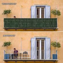 2 PCS Artificial Ivy Privacy Screen, 119 X 40 Inch Realistic Faux Greenery Wall, Faux Hedge Panels Green Vines Decor, Weather Resistant Privacy Fence, Easy Install For Patio Balcony Apartment Outdoor Garden Decoration - 2 pcs - View 5