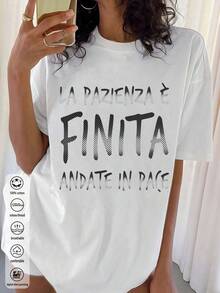 Top largo holgado para primavera/verano, top de algodón para mujer, camiseta de verano para mujer, camisa de verano para mujer, ropa de mujer, top para mujer - Blanco - Ver 2
