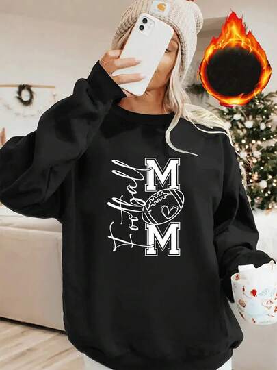 Sweatshirt For Women Women'S Thickened Sweatshirt For Autumn And Winter, New Printed Sweatshirt For Women, Fashionable Women'S Outfit Sweatshirt, Women'S Crew Neck Sweatshirt 2026- Tops For Women, Cowboy, Petite Women Clothing