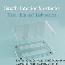 1pc Crystal Clear Hard Shell Case, Scratch-Resistant Protective Cover, Suitable For MacBook Air/Pro 13/14/15/16 Inch M1/M2/M3/M4 Chip Laptops - View 6