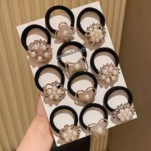 Bộ 10 băng đô. Băng đô giả đá lấp lánh, chất liệu dệt kim co giãn dễ thương, kiểu dáng tối giản thanh lịch, phù hợp cho nữ giới. - 10 CÁI - Xem 5