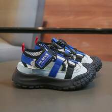 Casual Children's Functional Sandals, New Summer Closed-Toe Adjustable Strap Soft Bottom Anti-Slip Breathable Toddler Walking Shoes, Suitable For Daily Outdoor Activities And Vacation - Blue - View 3