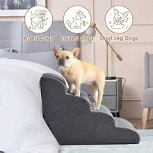 幼犬专用软梯宠物沙发床坡道保护宠物关节安全楼梯老年犬台阶宠物用品 - 彩色 - 查看 3