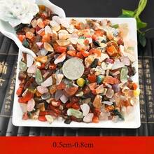 Galets naturels, pierres de rivière lisses et colorées pour jardinière de succulentes, décoration de aquarium, aménagement paysager de pot de fleurs - Multicolore - Voir 3