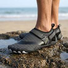 Non-Slip Water Shoes For Men Hike Barefoot Shoes Holiday Mens Wide Toe Beach Shoes Athletic Aqua Shoes Sneakers For Swim Diving Walking - 黑色 - 查看 2